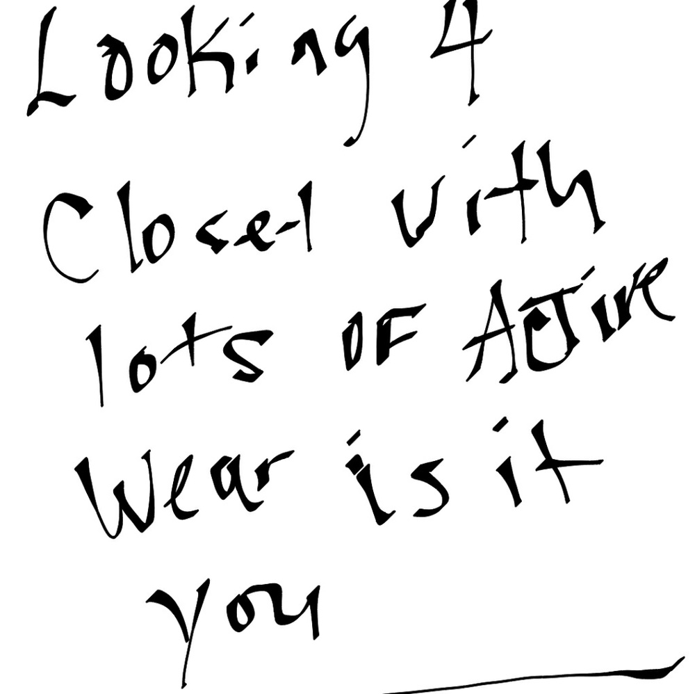 Looking 4 closets with strictly womens active wear